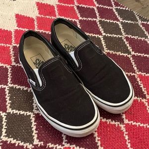 Black slide on vans